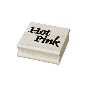 Hot Pink large rubber stamp no handle