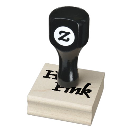 Hot Pink large rubber stamp w handle