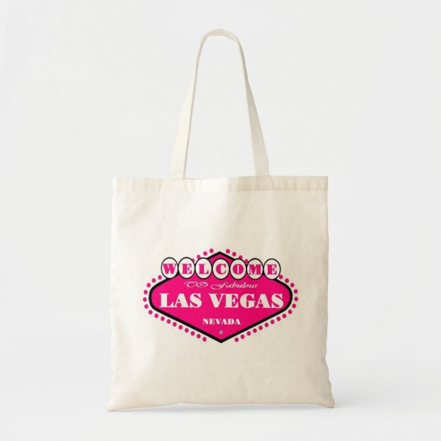 HOT PINK  Las Vegas Logo Bag (Front)