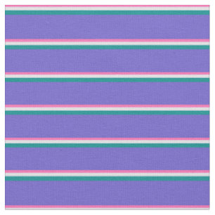 Hot Pink, Lavender, Dark Cyan & Slate Blue Colored Fabric