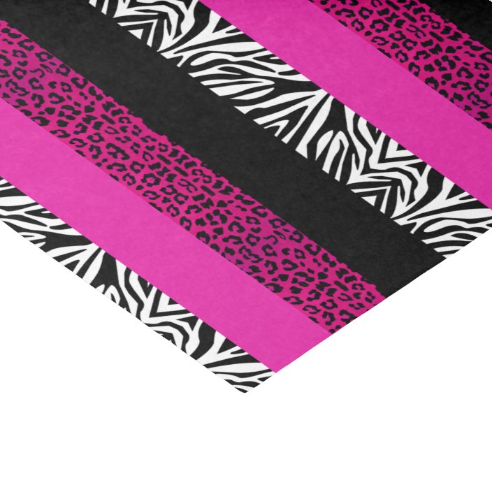 Hot Pink Leopard and Zebra Animal Print Tissue Paper | Zazzle.com