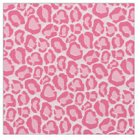 Hot Pink Leopard Animal Print Fabric