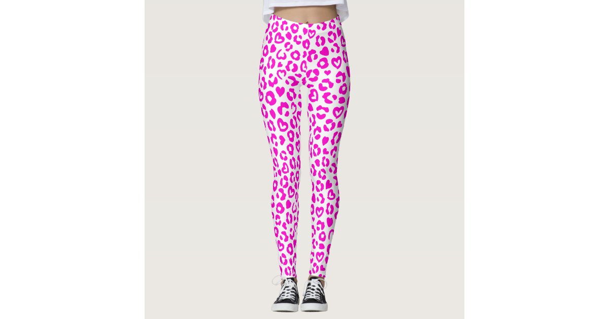 Valentine's Day Hearts CUSTOM Black Leggings Pants