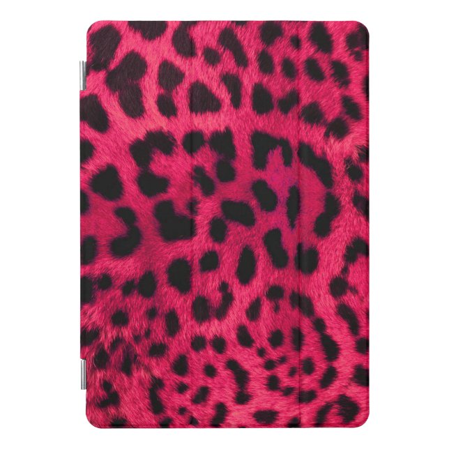 Hot Pink Leopard Pattern iPad Pro Cover (Front)