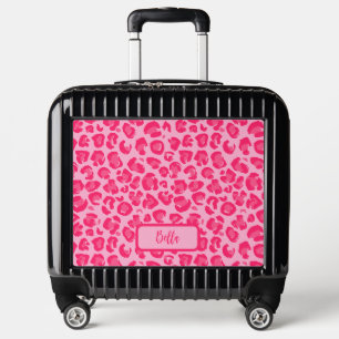 Hot Pink Leopard Pattern Luggage