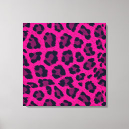 Hot Pink Leopard Print Animal Fur Pattern