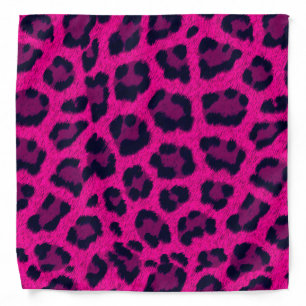 Hot Pink Leopard Print Bandanna