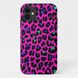 Hot Pink Leopard Print iPhone 11 Case