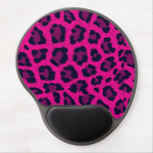 Hot Pink Leopard Print Mousepad