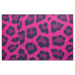 Hot Pink Leopard Print Pattern Fabric