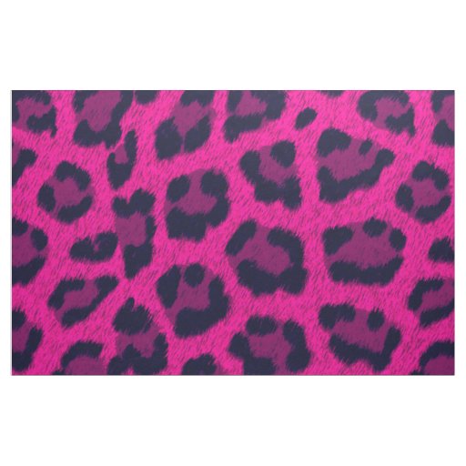 Pink leopard print of black and hot pink on 5/8 light pink single face  satin, 10 Yards