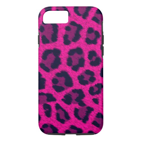 Hot Pink Leopard Print Phone Case