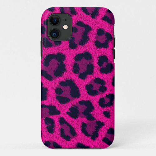 Hot Pink Leopard Print Phone Case