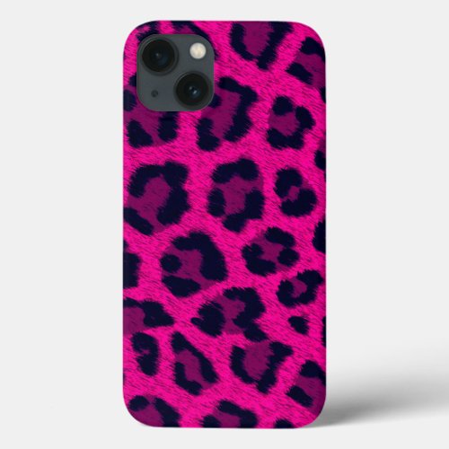 Hot Pink Leopard Print Phone Case