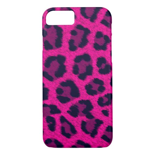 Hot Pink Leopard Print Phone Case