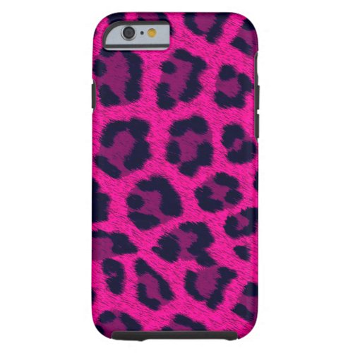 Hot Pink Leopard Print Phone Case