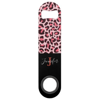Hot Pink Leopard Print Speed Bottle Opener