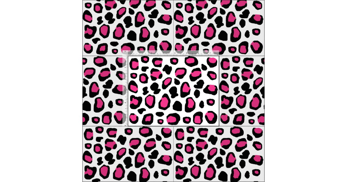 Hot Pink Leopard Spots Animal Print Teen Girl Fabric