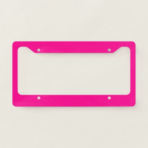 Hot Pink License Plate Frame