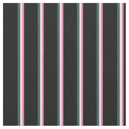 Hot Pink, Light Cyan, Dark Slate Gray, and Black Fabric