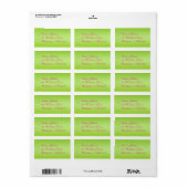 Hot Pink, Lime Green Floral Address Label (Full Sheet)