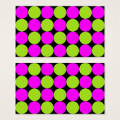 Hot Pink & Lime Green Polka Dots (Front & Back)