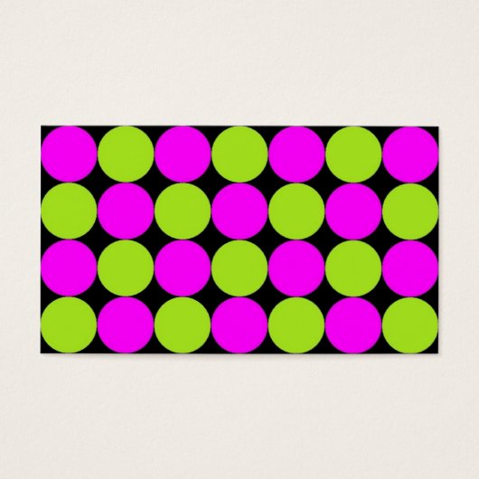 Hot Pink & Lime Green Polka Dots (Front)