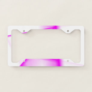 Hot Pink Lines License Plate Frame