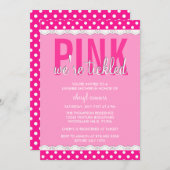 Hot Pink Lingerie Shower Invitation (Front/Back)