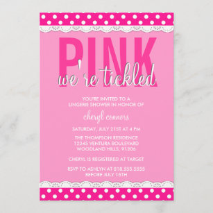Pink By Victoria Secret Invitations Zazzle