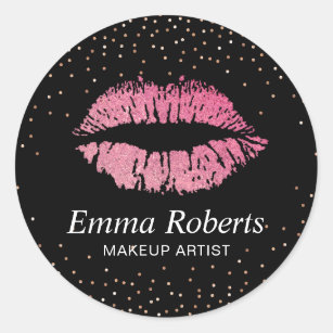 Pink Lips Stickers for Sale