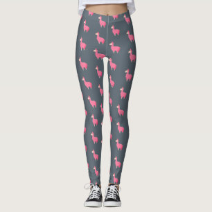 Hot Pink Llamas Leggings