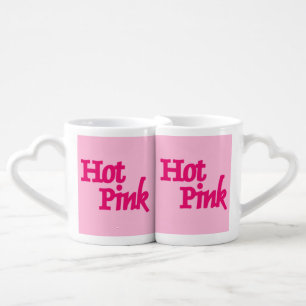 Hot Pink love pink mug set