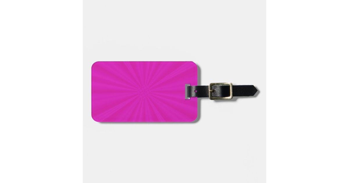 Hot Pink Luggage Tag | Zazzle