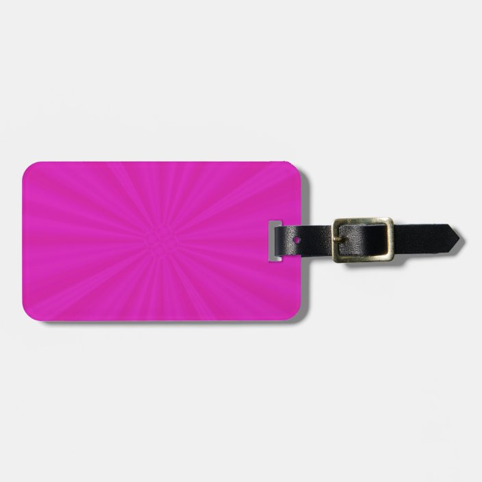 Hot Pink Luggage Tag | Zazzle.com