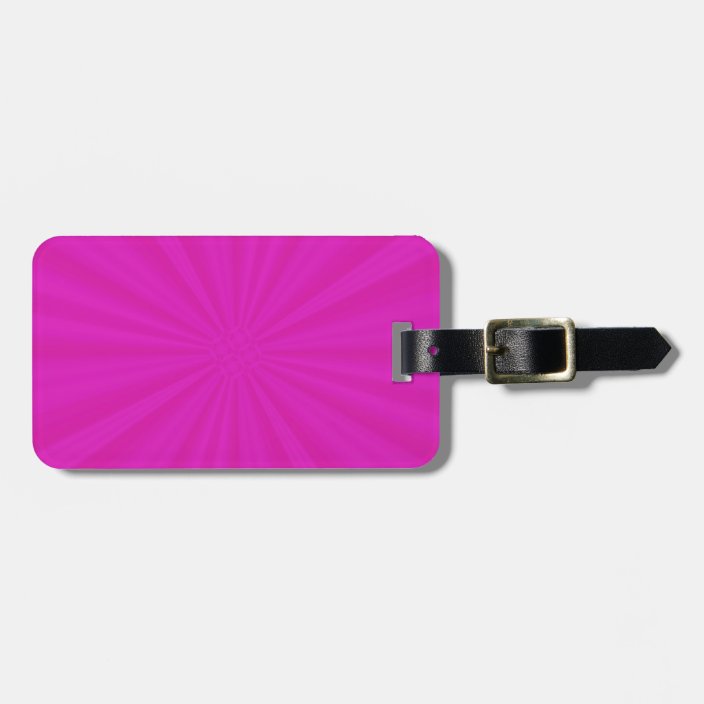 Hot Pink Luggage Tag