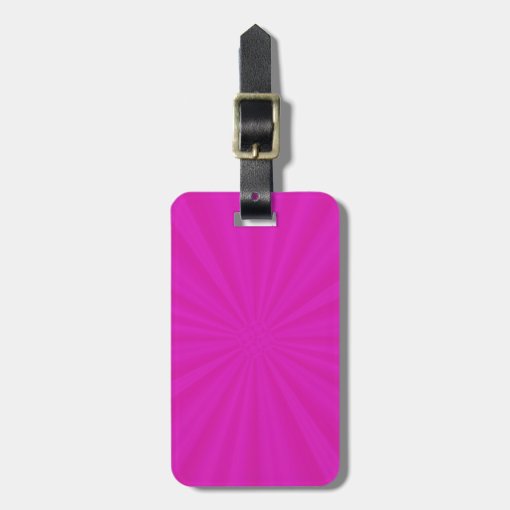 Hot Pink Luggage Tag Zazzle