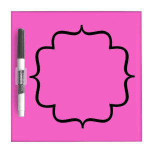 Hot Pink Magnetic Fridge Dry Erase Board with Pen