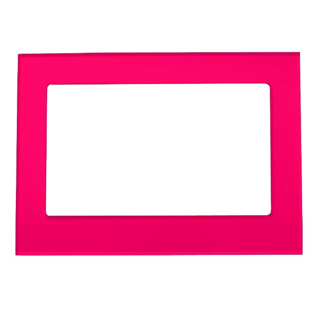 Hot Pink Magnetic Photo Frame (Front)