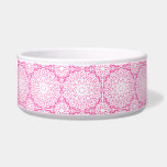 Hot Pink Mandala Lace Boho Shabby Chic Elegant Bowl<br><div class="desc">Hot pink and white mandala lace shabby chic and elegant ©Decamp Studios</div>