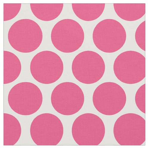 Hot Pink Mod Dots Fabric