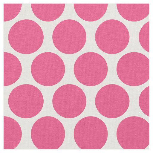 Hot Pink Mod Dots Fabric