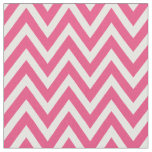 Hot Pink Modern Chevron Stripes Fabric