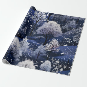 Hot Pink Modern Groovy Christmas Wrapping Paper