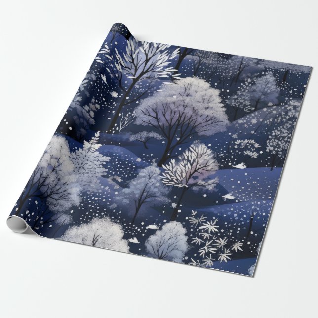 Hot Pink Modern Groovy Christmas  Wrapping Paper (Unrolled)