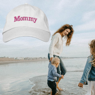 Hot Pink Mommy Embroidered Baseball Cap