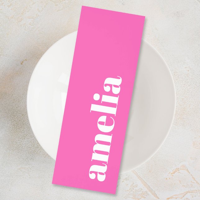 Hot Pink Monogram Bookmarks (Creator Uploaded)