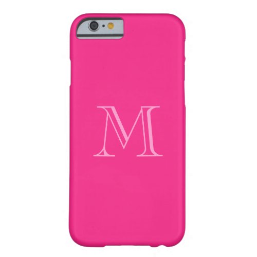 Hot Pink Monogram iPhone 6 Cases