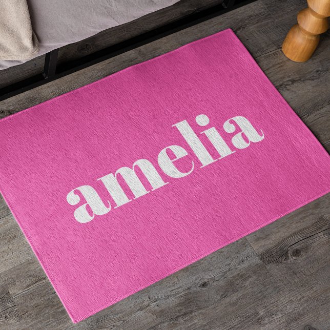 Hot Pink Monogram Rug (Creator Uploaded)