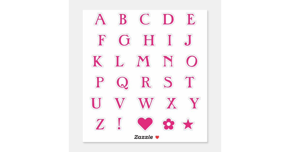 Bold Letter Stickers, Alphabet Stickers, Vinyl Letters, Adhesive